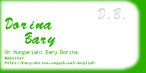 dorina bary business card